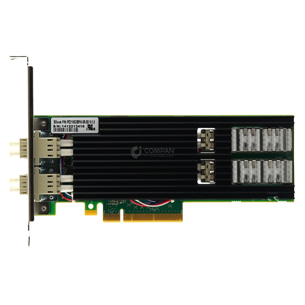 PE210G2BP19-SR-SD SILICOM DUAL PORT FIBRE 10 GIGABIT ETHERNET PCI BYPASS SERVER ADAPTER